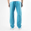Picture of "THINK PINK"MAN CHECK CALANQUE KNEE PATCHES  DRAWSTRING ON WAIST AND BOTTOM IN COTTON GARMENT DYED