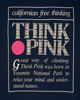Picture of "THINK PINK" UNISEX SHORT SLEEVES T-SHIRT BIG LOGO